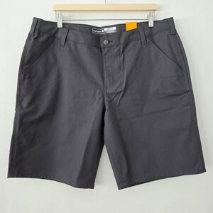 NEW Carhartt‎ Rugged Professional Series Loose Fit Canvas Work Shorts gray sz 18